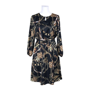 Naisten Denim Dream - Sifonkimekko, koko 36 - Musta (1)