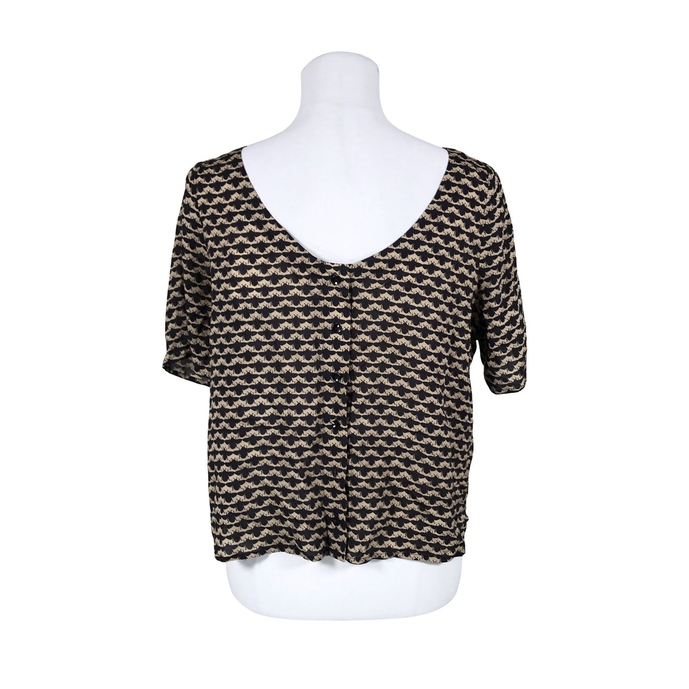 Naisten Rodebjer - Lyhythihainen pusero, koko 34 - Beige (2)