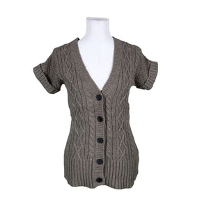 Naisten Massimo Dutti - Neuletakki, koko 38 - Ruskea (1)