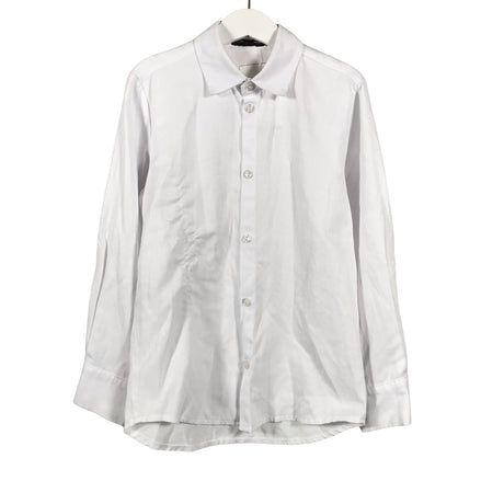 Unisex Mingnelin - Kauluspaita, koko 134 - 140 - Valkoinen ()