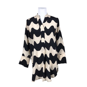 Naisten Marimekko - Sifonkitunika, koko 36 - Beige (1)