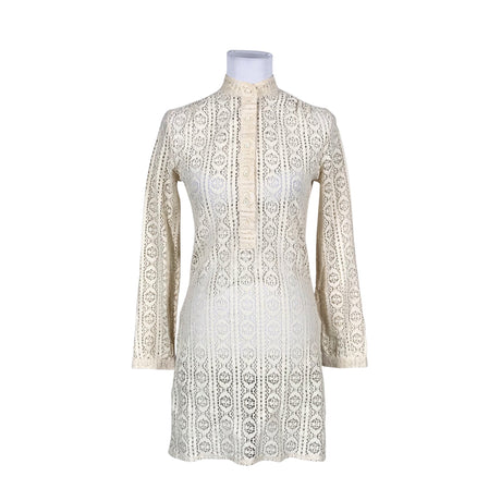 Naisten Butterfly - Kangastunika, koko 34 - Beige ()