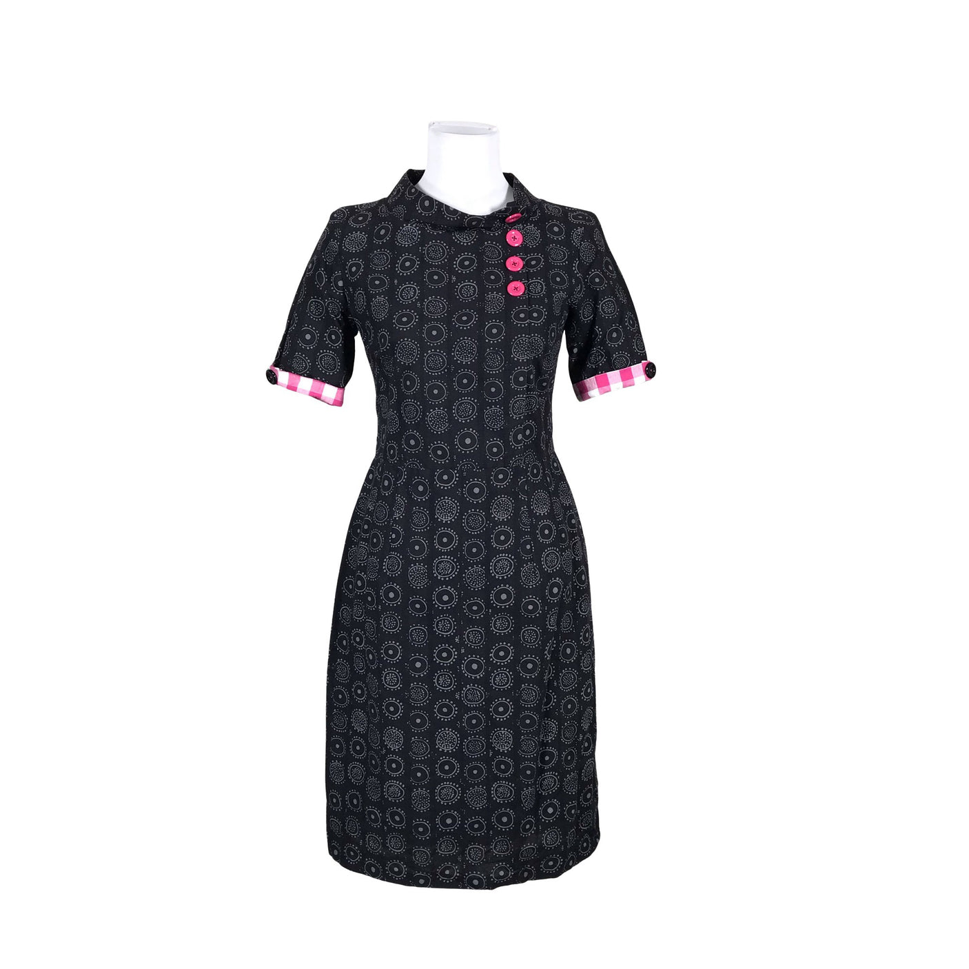 Naisten Handmade - Kangasmekko, koko 34 - Musta (1)