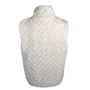 Naisten Lea H - Tekoturkisliivi, koko 38 - Beige (2)