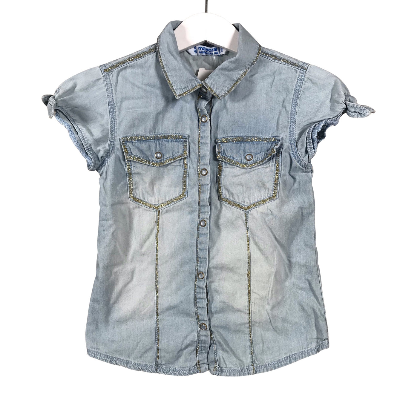 Tyttöjen Mayoral - Farkkupaita, koko 104 - 110 - Vaaleansininen (1)