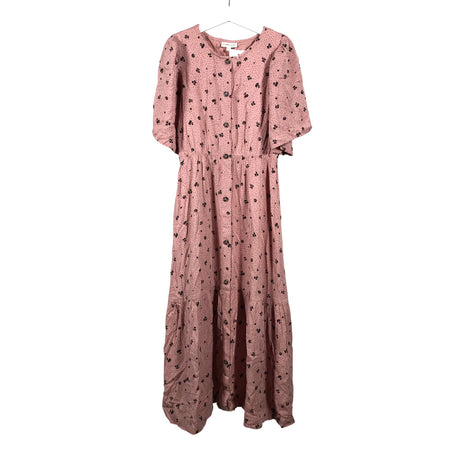 Tyttöjen POMPdeLUX - Kangasmekko, koko 134 - 140 - Vaaleanpunainen ()
