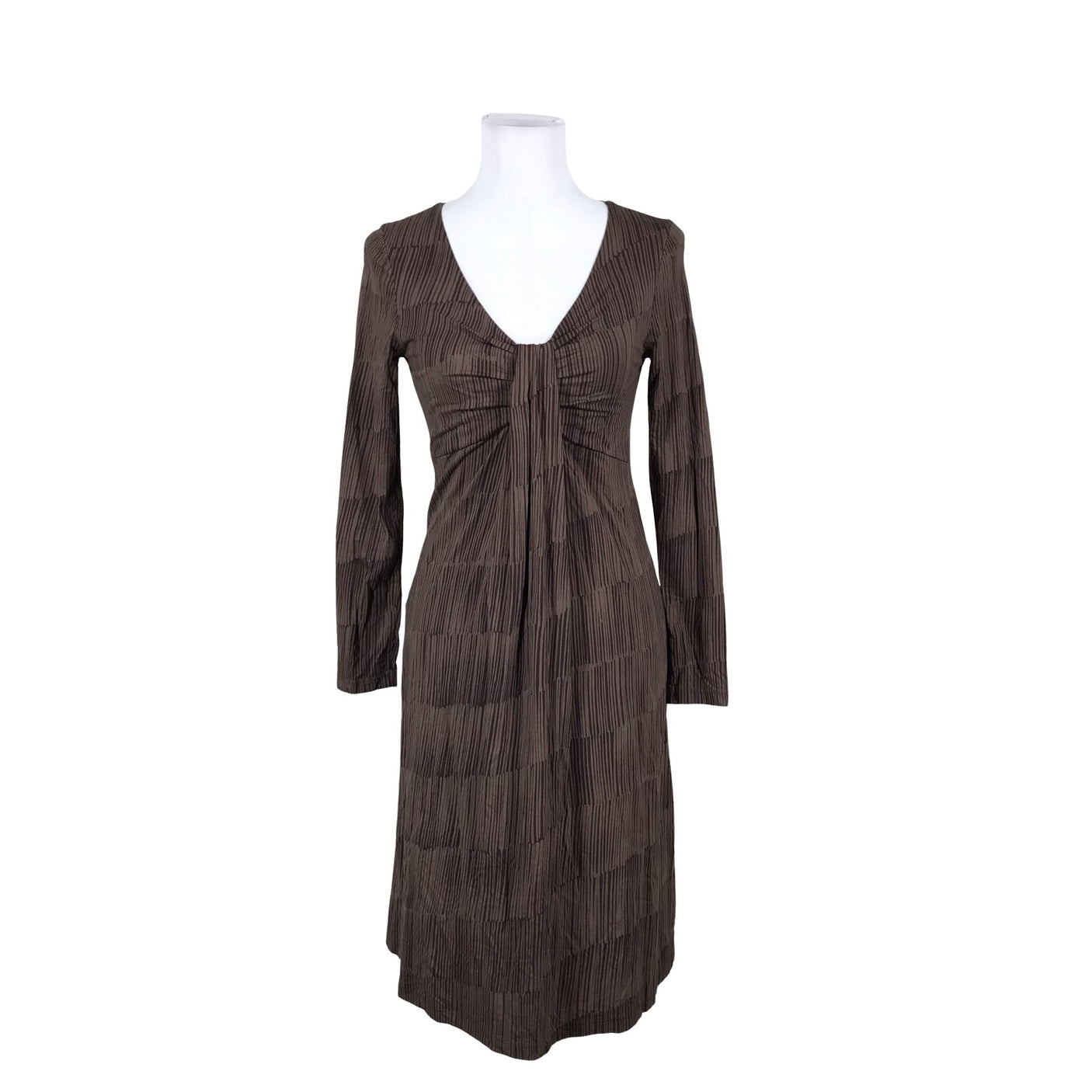 Naisten Nanso - Trikoomekko, koko 34 - Ruskea (1)