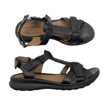 Naisten Clarks - Sandaalit, koko 39 - Musta ()