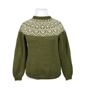 Naisten Handmade - Neulepaita, koko 42 - Vihreä (1)
