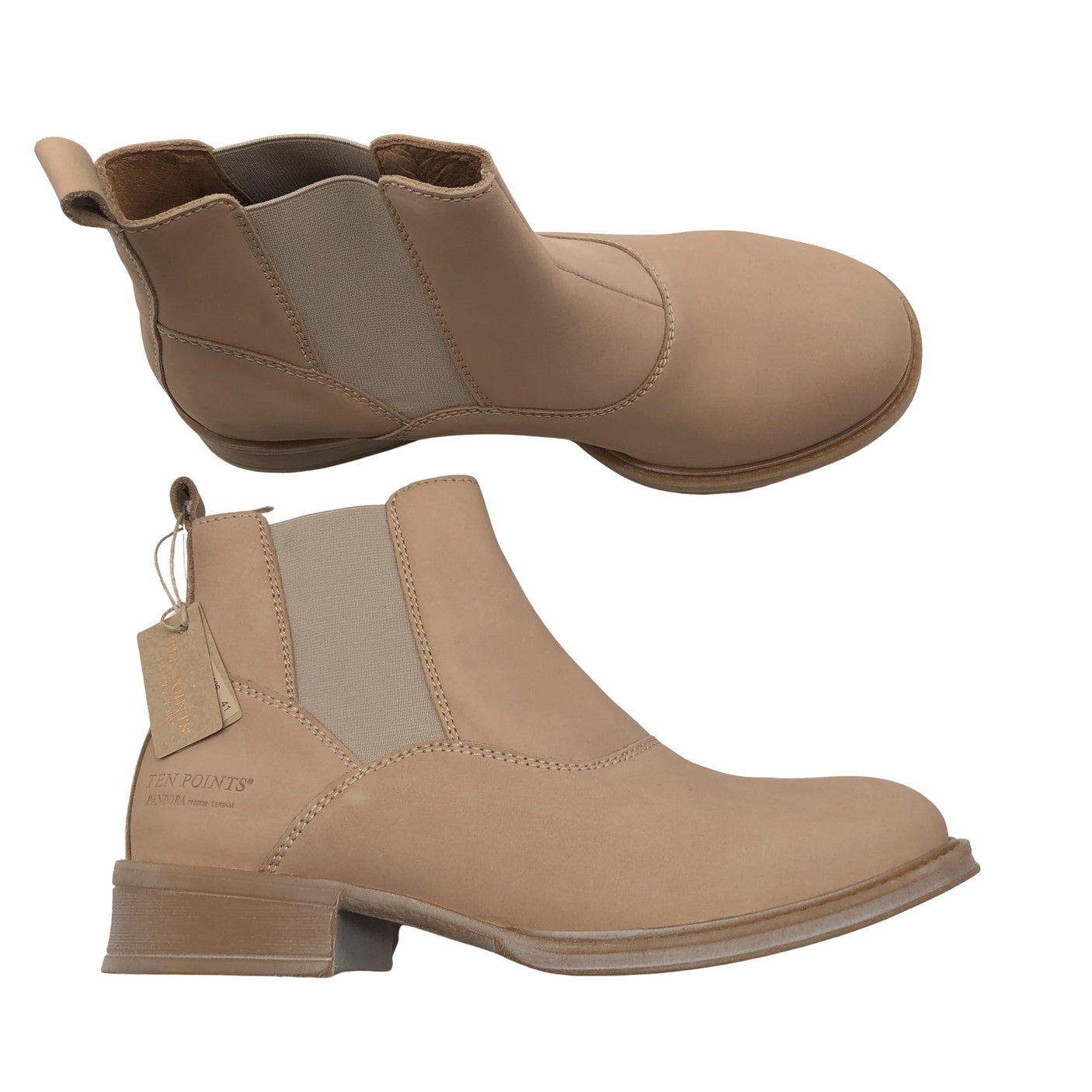 Naisten Ten Points - Nilkkurit, koko 41 - Beige (1)