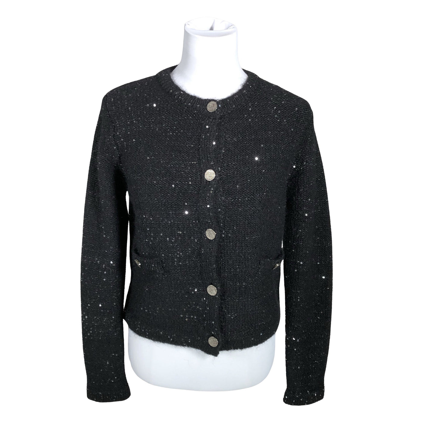 Naisten Rich & Royal - Neuletakki, koko 34 - Musta (1)