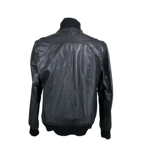 Miesten Jack & Jones - Nahkatakki, koko L - Musta (3)