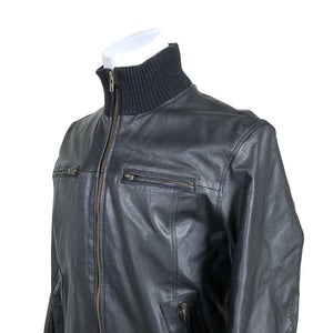 Miesten Jack & Jones - Nahkatakki, koko L - Musta (2)