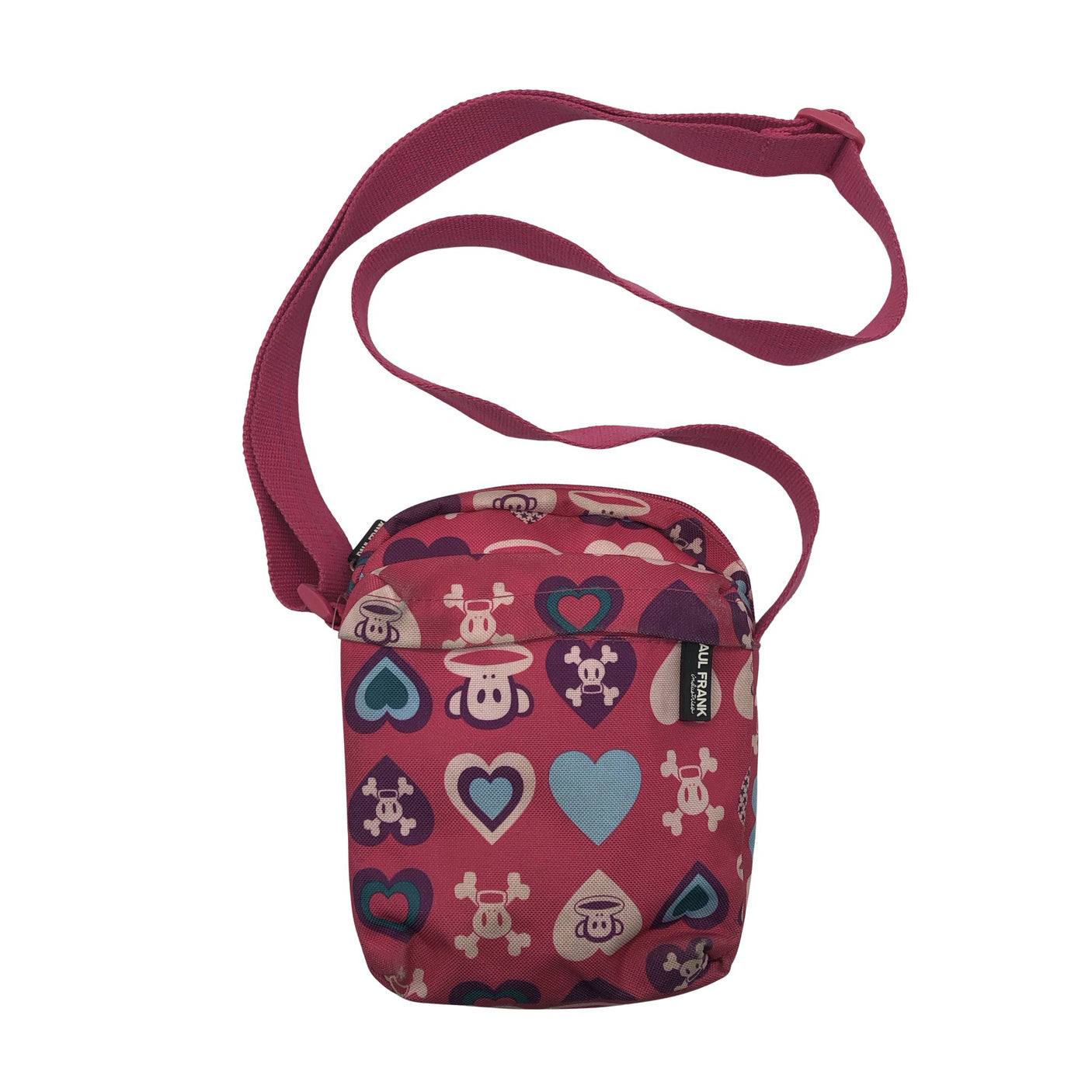 Tyttöjen Paul Frank - Olkalaukku, koko Mini - Pinkki (4)