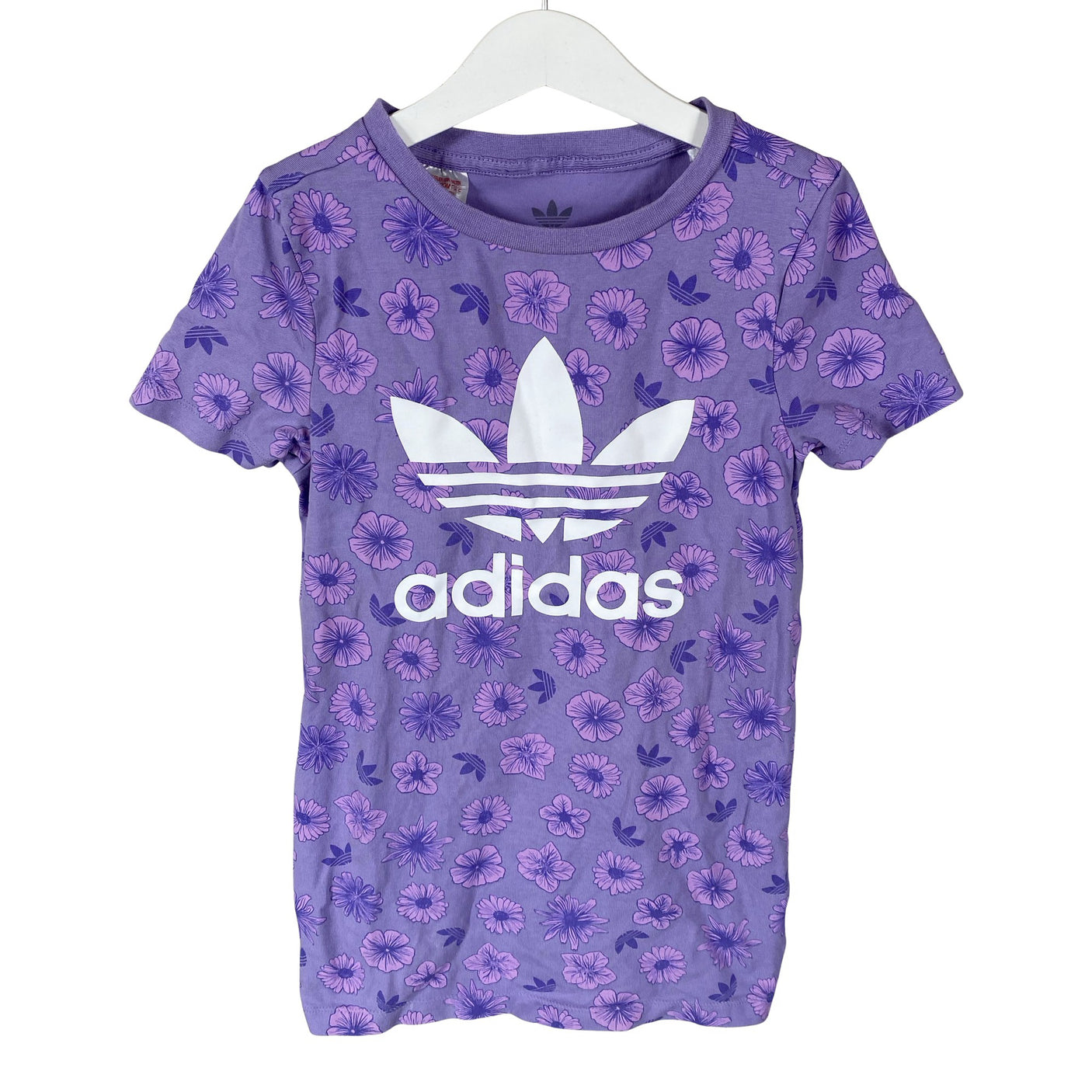 Tyttöjen Adidas - Trikoomekko, koko 116 - 122 - Violetti (1)