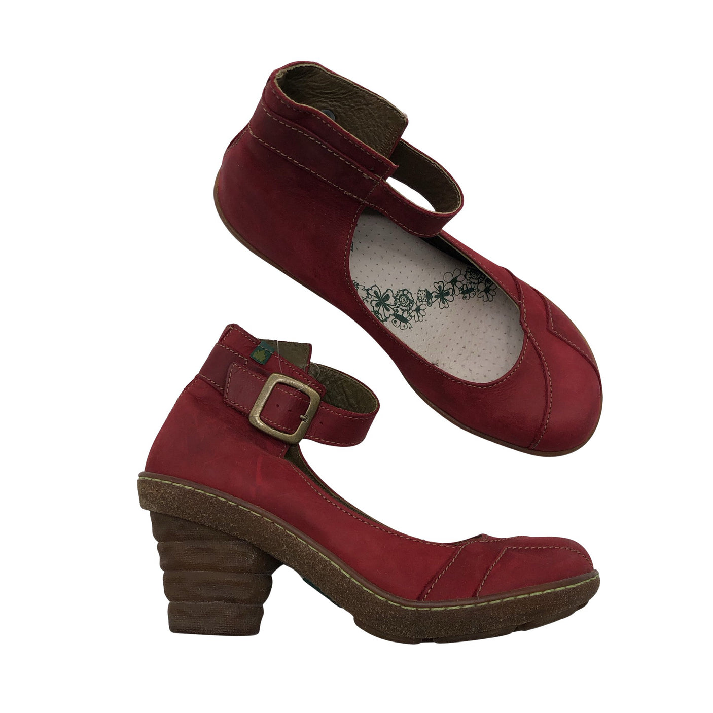 Naisten El naturalista - Korkokengät, koko 38 - Punainen (1)