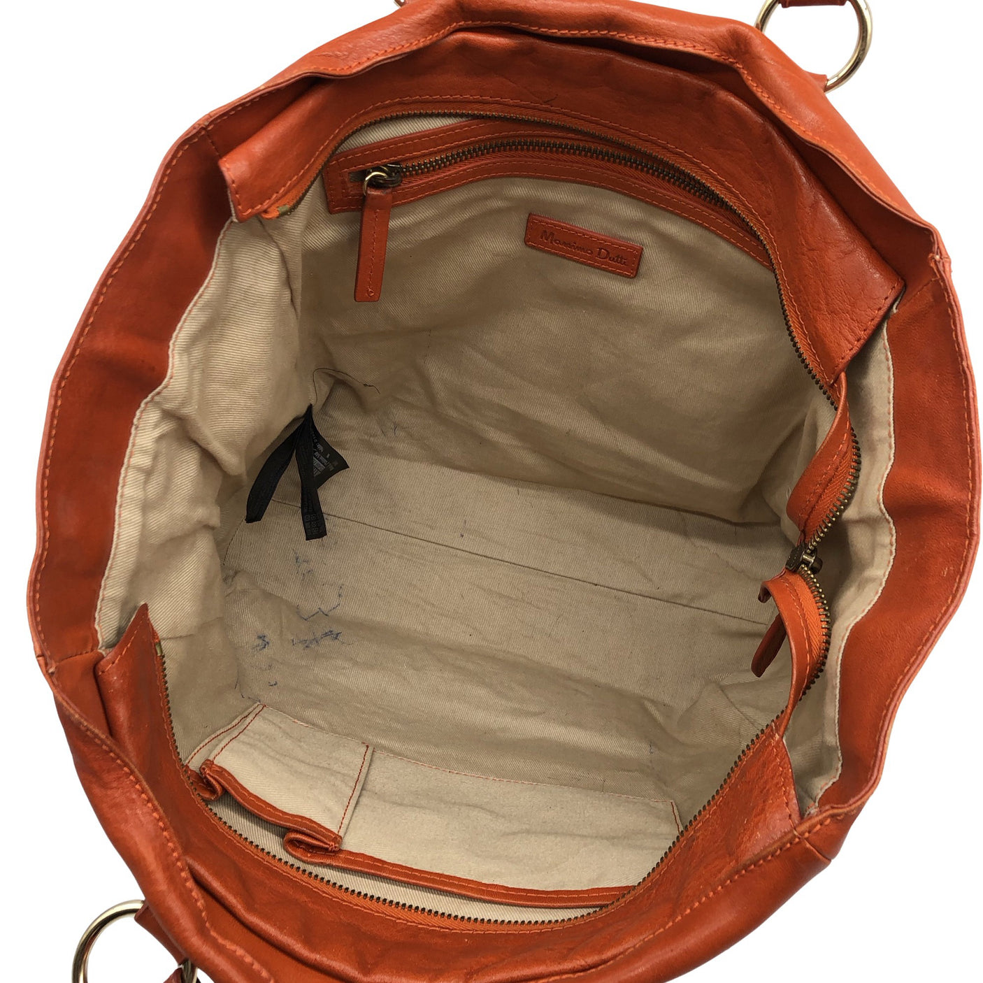 Naisten Massimo Dutti - Käsilaukku, koko Maxi - Oranssi (2)