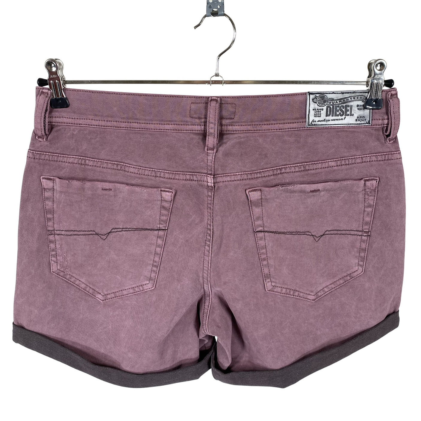 Naisten Diesel - Farkkushortsit, koko W30 - Violetti (2)