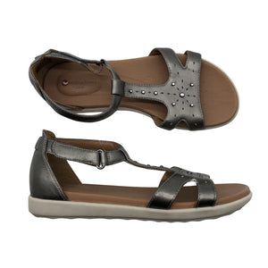 Naisten Clarks - Sandaalit, koko 37 - Hopea (1)