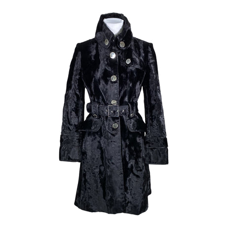 Naisten Karen Millen - Tekoturkistakki, koko 34 - Musta ()