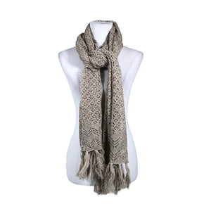 Naisten Handmade - Huivi, koko Maxi - Harmaa (1)