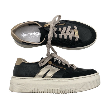 Naisten Rieker - Tennarit, koko 40 - Musta ()