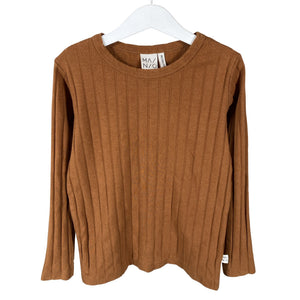 Unisex Mainio - Trikoopaita, koko 122 - 128 - Ruskea (1)
