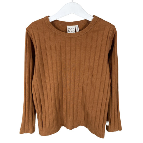 Unisex Mainio - Trikoopaita, koko 122 - 128 - Ruskea ()