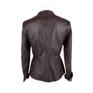 Naisten Ril's - Nahkatakki, koko 36 - Ruskea (3)