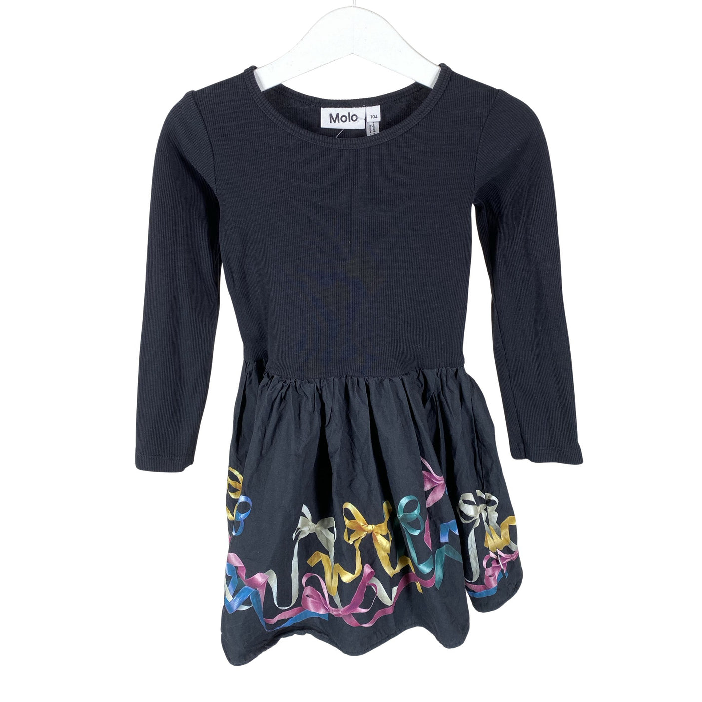 Tyttöjen Molo Kids - Trikoomekko, koko 98 - 104 - Musta (1)