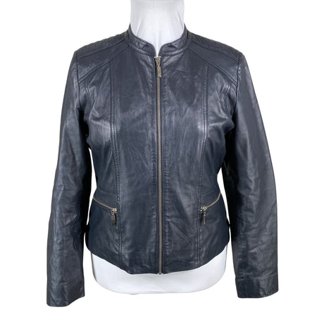 Naisten Your Face - Nahkatakki, koko 42 - Sininen ()