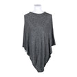 Naisten Cashmere - Poncho, koko 38 - Harmaa ()