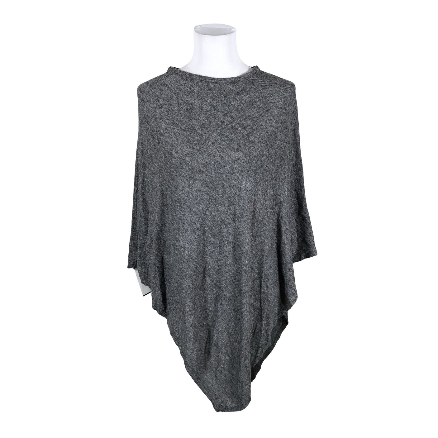 Naisten Cashmere - Poncho, koko 38 - Harmaa (1)