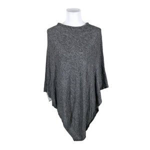 Naisten Cashmere - Poncho, koko 38 - Harmaa (1)