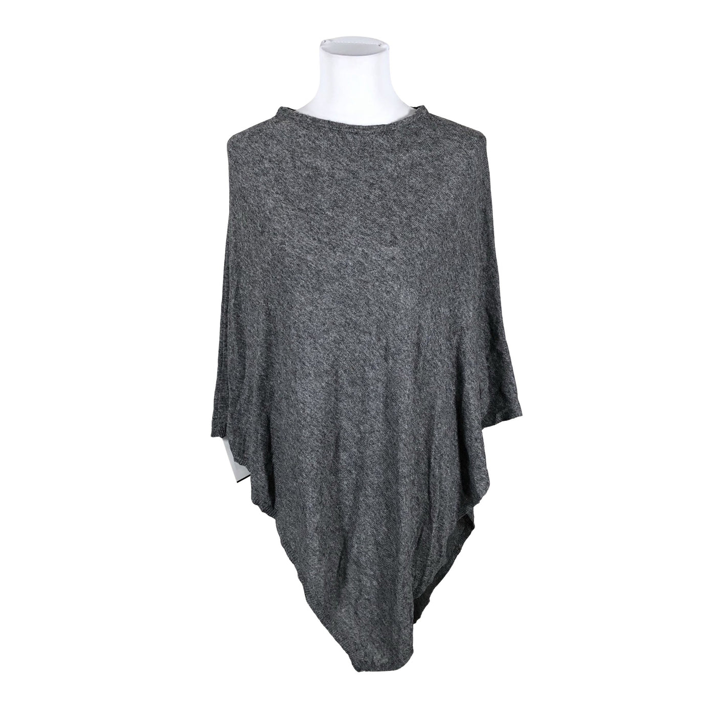 Naisten Cashmere - Poncho, koko 38 - Harmaa (2)