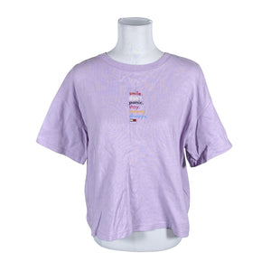 Naisten Tommy Jeans (Tommy Hilfiger) - T-paita, koko 42 - Violetti (1)