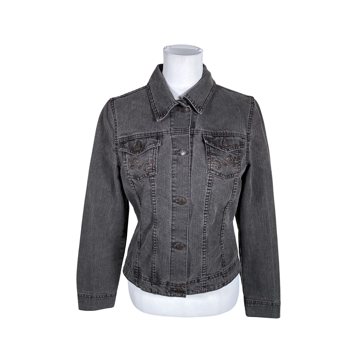 Naisten Very Nice - Farkkutakki, koko 38 - Harmaa (1)