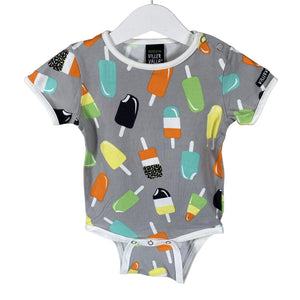 Unisex Villervalla - Body, koko 80 - 86 - Harmaa (1)