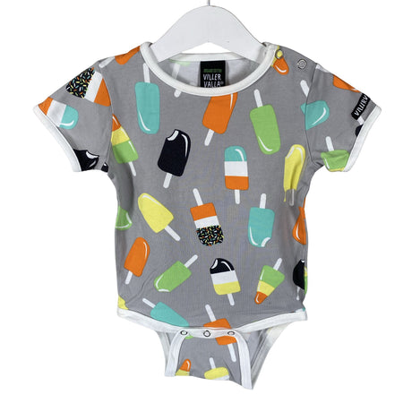Unisex Villervalla - Body, koko 80 - 86 - Harmaa ()