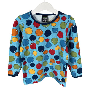 Unisex Villervalla - Trikoopaita, koko 104 - 110 - Sininen (1)