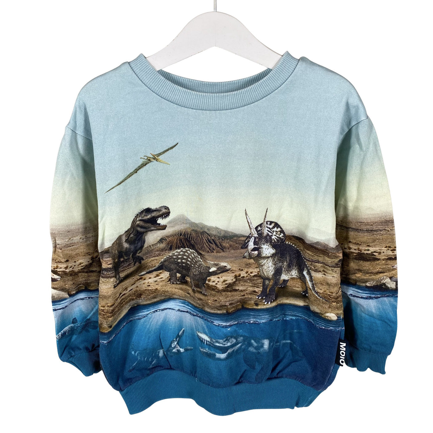 Unisex Molo Kids - Collegepaita, koko 104 - 110 - Vaaleansininen (1)