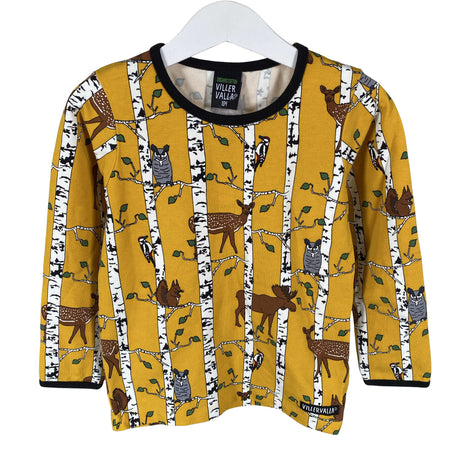 Unisex Villervalla - Trikoopaita, koko 98 - 104 - Keltainen ()