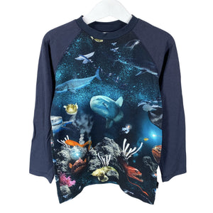 Unisex Molo Kids - Trikoopaita, koko 110 - 116 - Sininen (1)