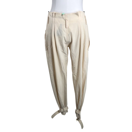 Naisten Elisabetta Franchi - Kangashousut, koko 40 - Beige (2)