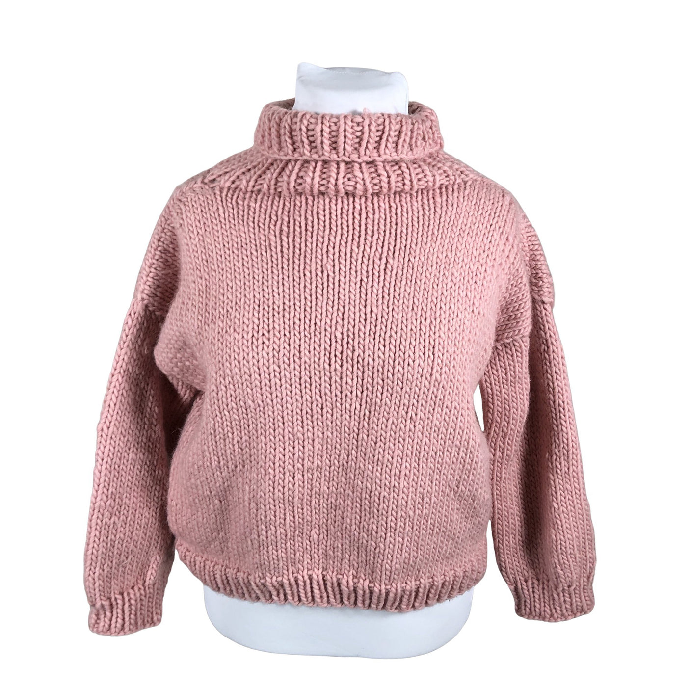 Naisten Handmade - Neulepaita, koko 42 - Vaaleanpunainen (1)