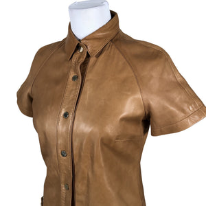 Naisten Massimo Dutti - Kangasmekko, koko 38 - Ruskea (4)