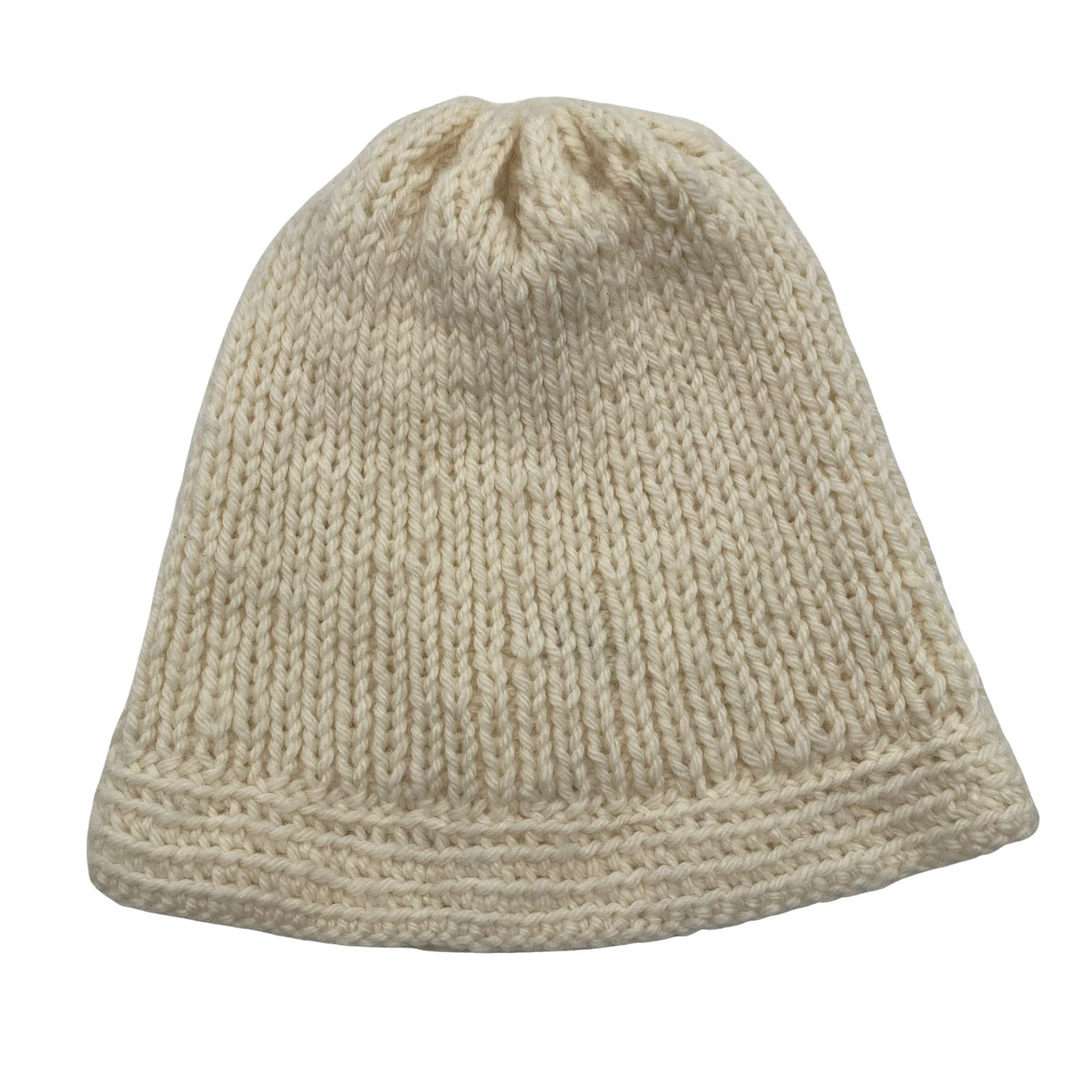 Naisten Handmade - Talvipipo, koko 54 - 56 cm - Luonnonvalkoinen (1)