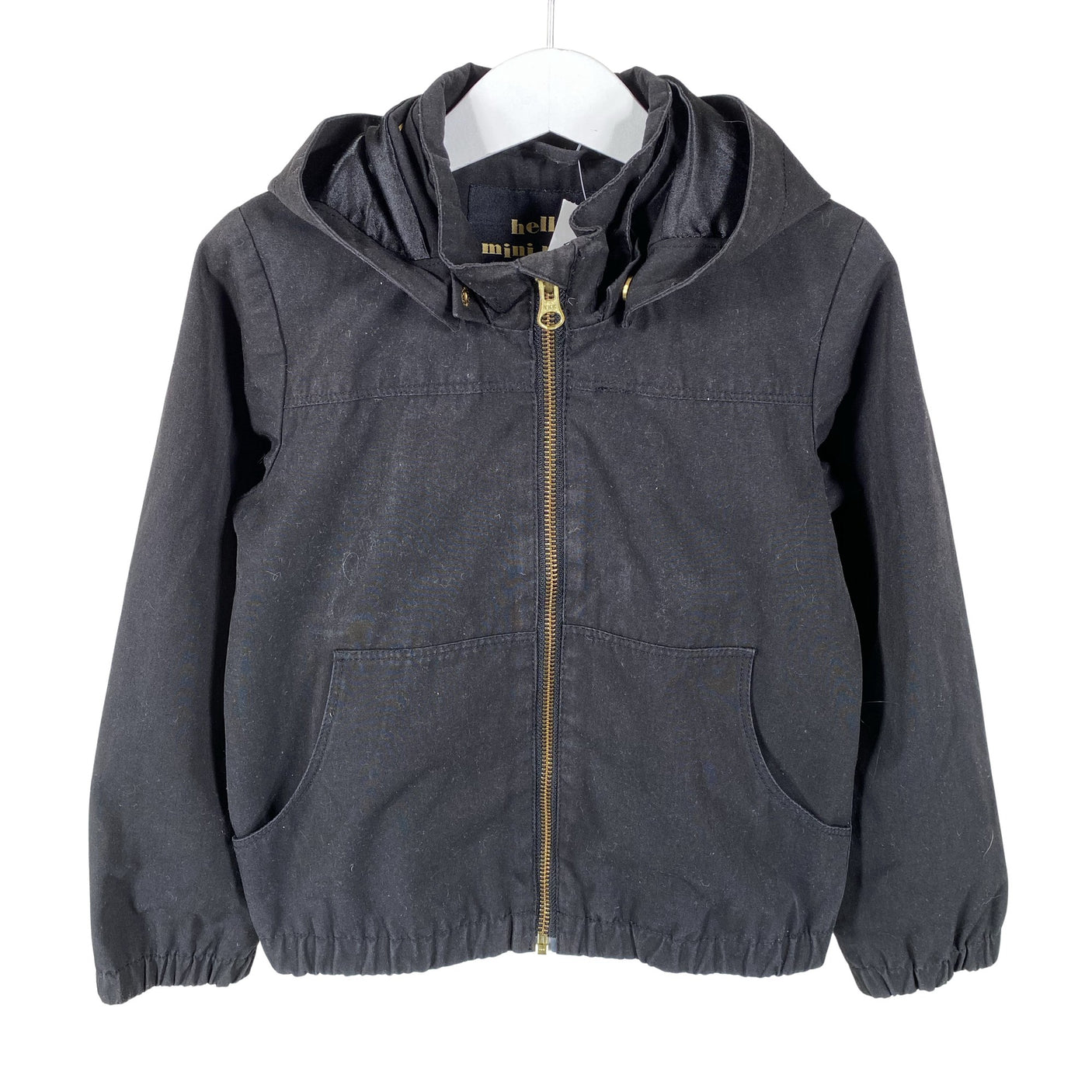 Unisex Mini Rodini - Välikausitakki, koko 116 - 122 - Musta (1)