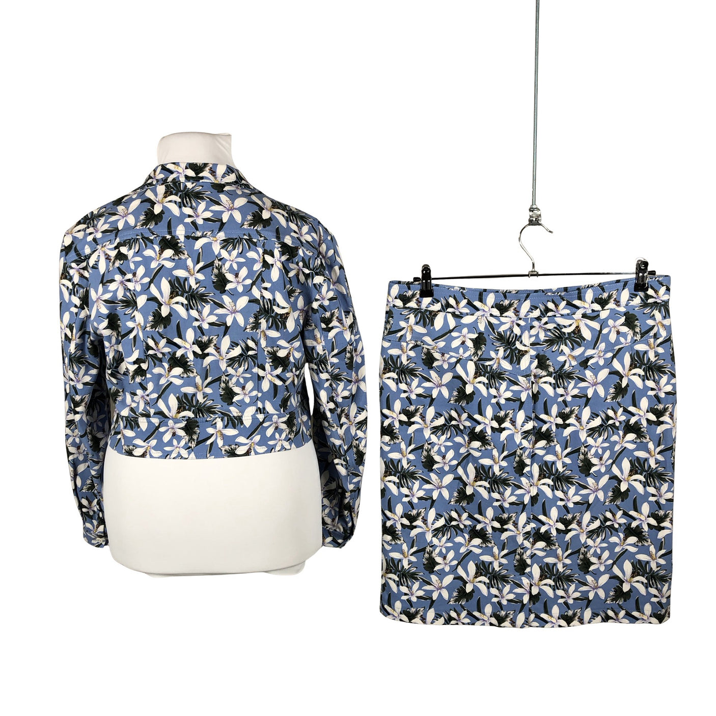 Naisten Handmade - Jakkupuku, koko 44 - Sininen (2)