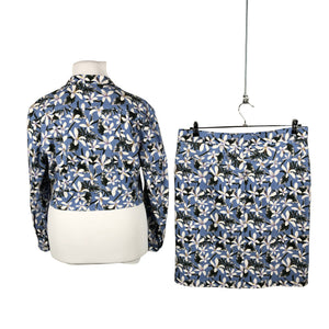 Naisten Handmade - Jakkupuku, koko 44 - Sininen (2)